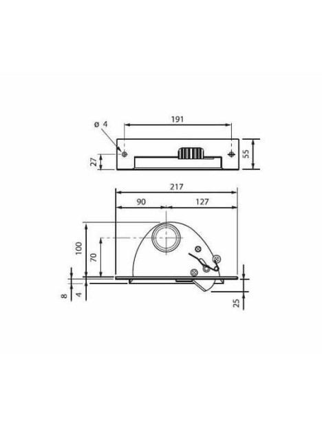 Dimensions plinthe ramasse miettes 