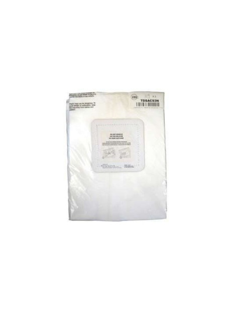 Paquet de 3 sacs tissu aspirateur central decovac