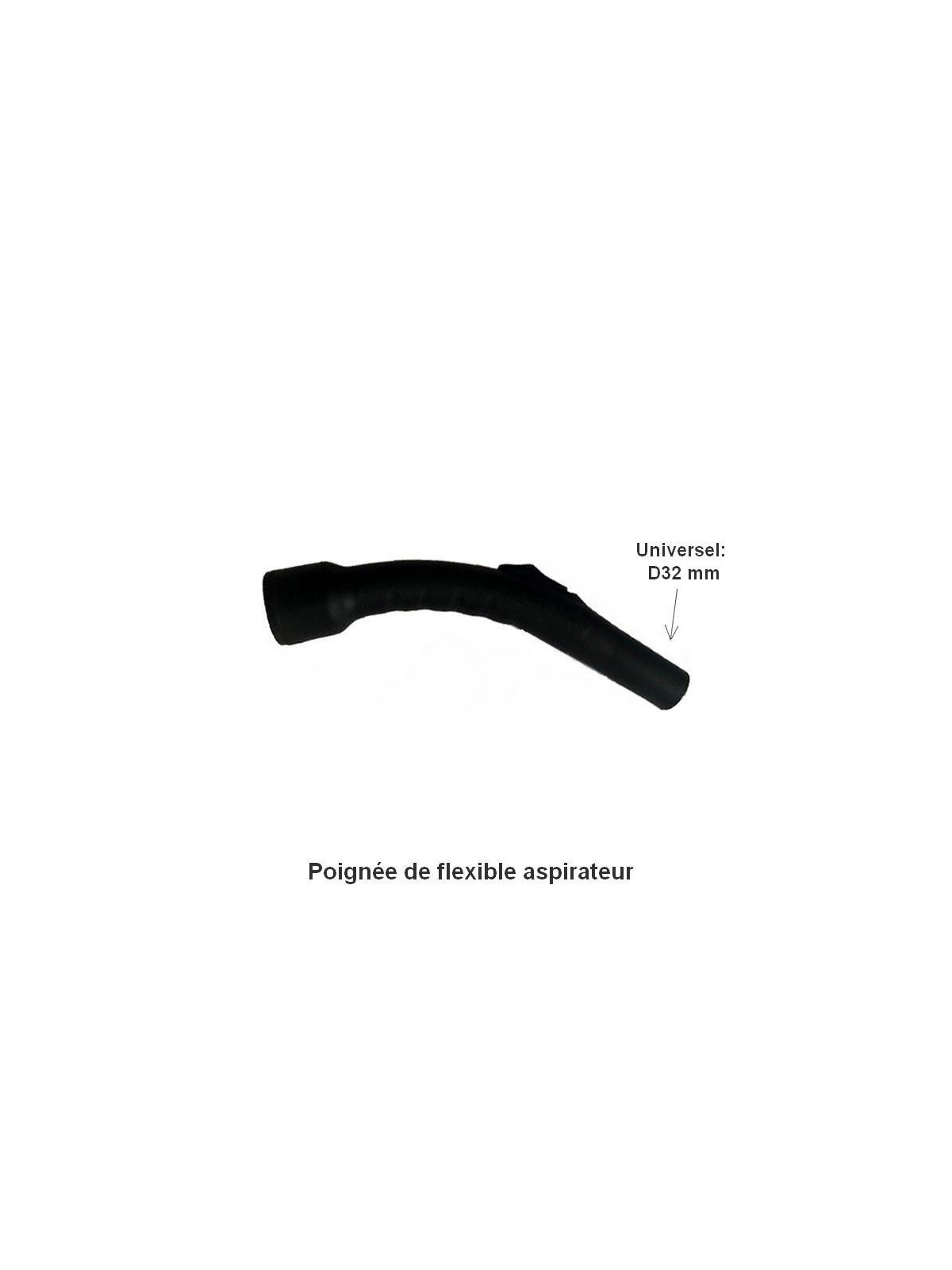 Poignée de flexible AP315G en D32 pour aspirateur