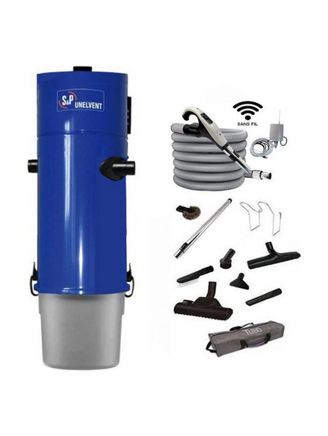 Pack aspirateur centralisé Unelvent SAPHIR 700 / 2N flexible RADIO
