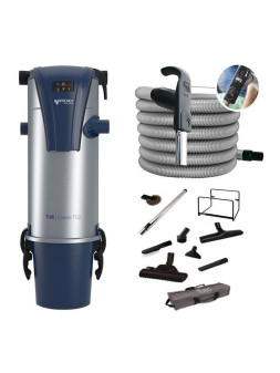 Kit aspiration centralisée Aertecnica  TC2 + flexible 9M variateur + set Confort