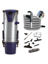 Kit aspiration centralisé Aertecnica TP3 flexible variateur Power Control et set Tubo Confort