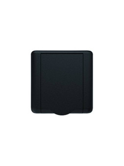 Prise aspiration Tubo Square noire 80 x 80 mm