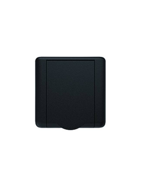 Prise aspiration Tubo Square noire 80 x 80 mm